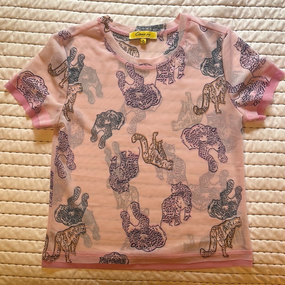 Circus NY by Sam Edelman Mesh print shirt